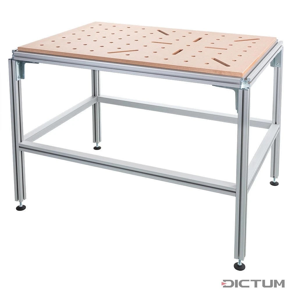 Table Multifonctions DICTUM PRO, Gabarit De Perçage X61, MDF, Marron
